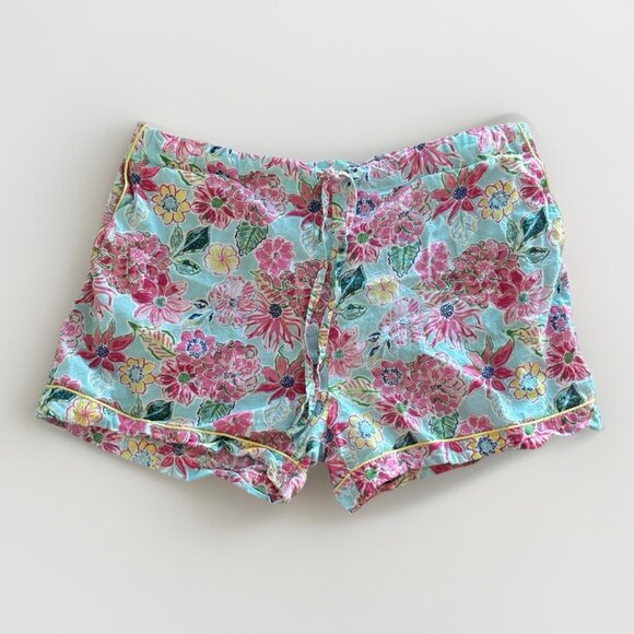 Crafted by Mahogany Pajama Shorts ONLY Womens M Floral Tropical Boho Sleepwear - Picture 2 of 11